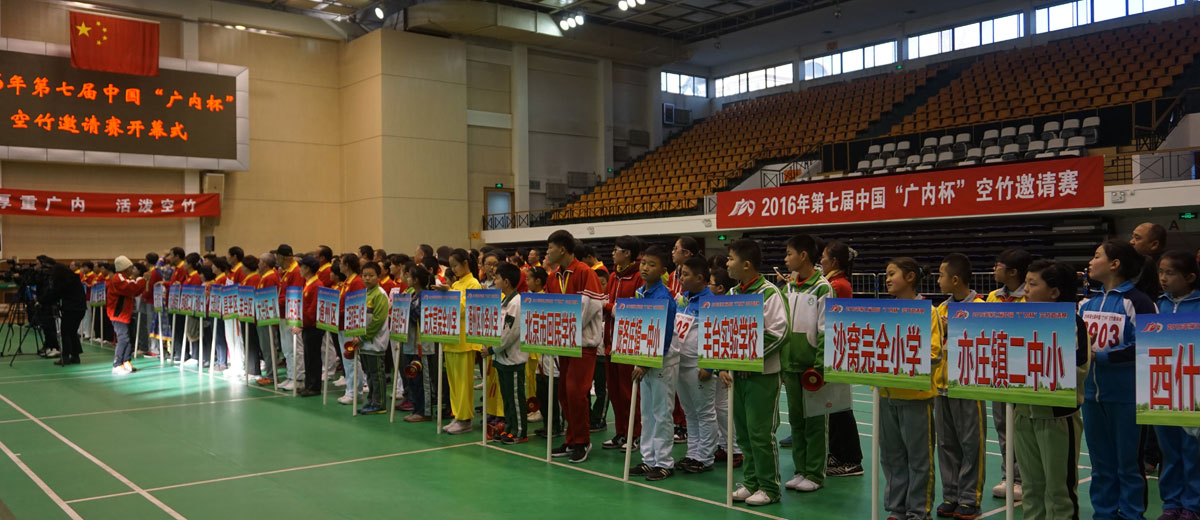 女子自己操粉2016年第七届中国“广内杯”空竹邀请赛